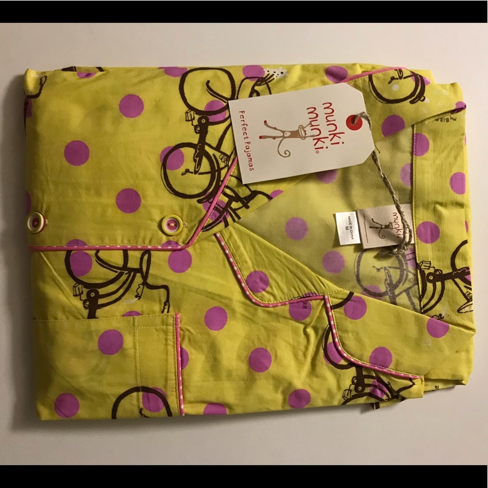 Munki Munki bicycles 2pc long sleeve pj set